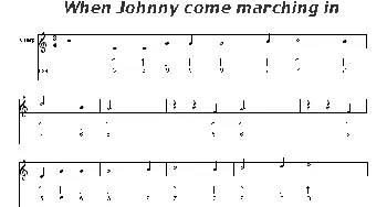 口琴谱 | when johnny come marching in(布鲁斯)