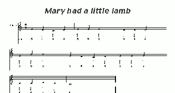 口琴谱 | Mary had a little lamb(玛丽有只小羊羔)(布鲁斯)