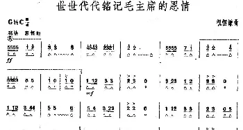 口琴谱 | 世世代代铭记毛主席的恩情  祝恒谦