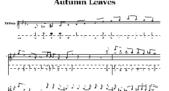 口琴谱 | Autumn Leaves(秋叶)(布鲁斯)