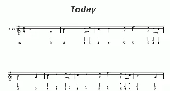 口琴谱 | Today(布鲁斯)