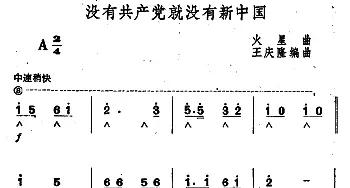 口琴谱 | 没有共产党就没有新中国  火星曲 王庆隆编曲