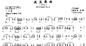 口琴谱 | 波兰舞曲(军队)[波]肖邦