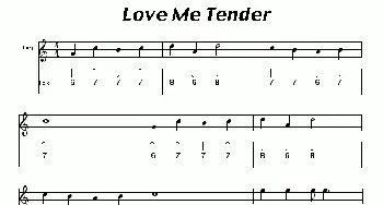 口琴谱 | Love Me Tender(布鲁斯)