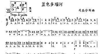 口琴谱 | 蓝色多瑙河  斯特劳斯