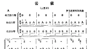 口琴谱 | 云雀(三重奏)