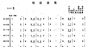 口琴谱 | 祖国颂歌(合奏)王莘曲 俞人悦配和声 北京市26中口琴队集体