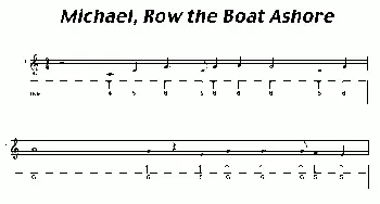 口琴谱 | Michael,Row the Boat Ashore(布鲁斯)