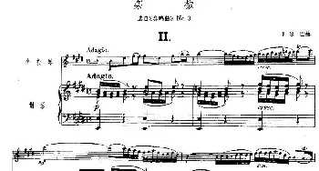 小提琴谱 | 柔板(小提琴+钢琴伴奏)J·S·巴赫