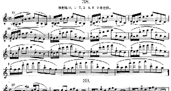 小提琴谱 | 小提琴换把练习·作品第八号(第六节)(捷）舍夫契克