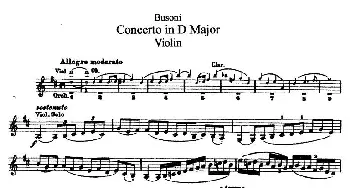 小提琴谱 | Concerto in D Major