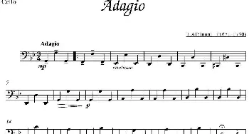 Adagio(大提琴分谱 T.Albinoni作曲版)T.Albinoni