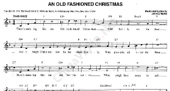 小提琴谱 | an old fashiohned christmas