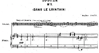 小提琴谱 | 伊萨伊作品集 No.1(Dans le lointain)(小提琴+钢琴伴奏)