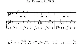 小提琴谱 | Sad Rommance for Beginning Violin(小提琴+钢琴伴奏)Thao Nyugen Xahn