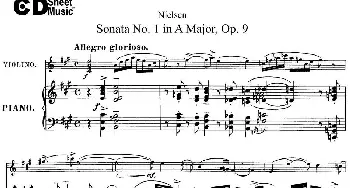 小提琴谱 | Violin Sonata No.1 in A Major Op.9(小提琴+钢琴伴奏)