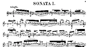 小提琴谱 | SONATAⅠ(奏鸣曲Ⅰ)Bach(巴赫）