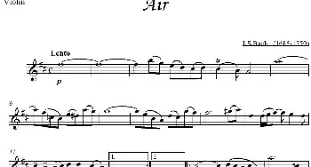小提琴谱 | Air  J.S.Bach