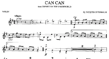 小提琴谱 | CAN CAN(康康舞曲 版本一)