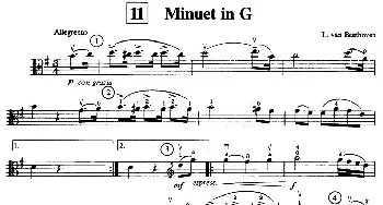 Minuet in G(中提琴)