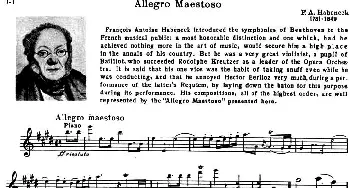 小提琴谱 | ALLEGRO MAESTOSO(庄严的快板)阿贝尼克(HABENECK）