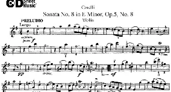 小提琴谱 | Sonata No.8 in E MinorOp.5 No.8