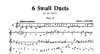 小提琴谱 | 6 Small Duets(六部小合唱)Op.38 Violin II(第二小提琴分谱)马扎斯(Mazas）