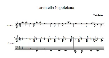 小提琴谱 | Tarantella Napoletana(小提琴+钢琴伴奏)