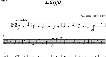 Largo(中提琴分谱)G.Handel