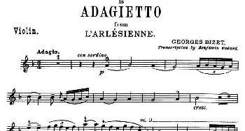 小提琴谱 | ADAGIETTO FROM“ L'ARLESIENNE”  克莱斯勒