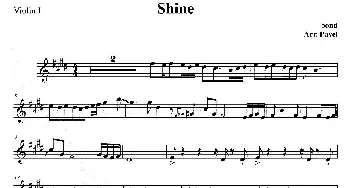 小提琴谱 | 古典辣妹Bond - Shine(第一小提琴)