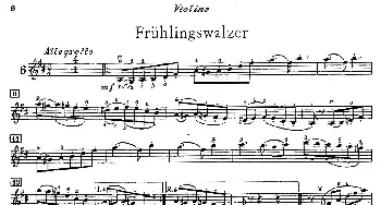 小提琴谱 | Frühlingswalzer(Spring Waltz)(春天华尔兹)肖斯塔科维奇