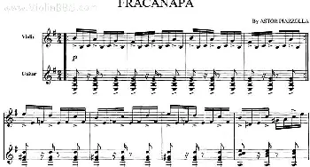 小提琴谱 | FRACANAPA(乐舞 小提琴+吉他)皮亚佐拉