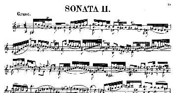 小提琴谱 | SONATAⅡ(奏鸣曲Ⅱ)Bach(巴赫）