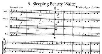 小提琴谱 | SLEEPING BEAUTY WALTZ(弦乐四重奏)