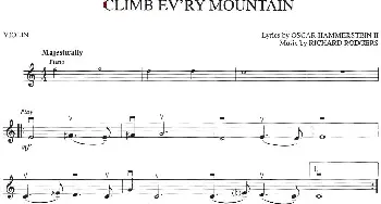 小提琴谱 | CLIMB EV’RY MOUNTAIN