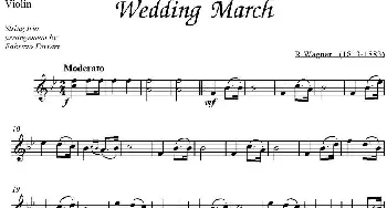 小提琴谱 | Wedding March  瓦格纳
