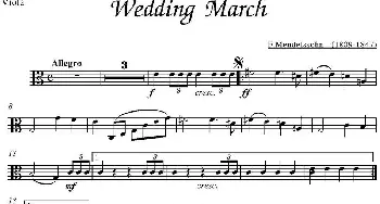 Wedding March(中提琴分谱 F.Mendelssohn作曲版)F.Mendelssohn