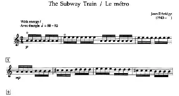 小提琴谱 | The Subway Train (加拿大小提琴考级·预备级)