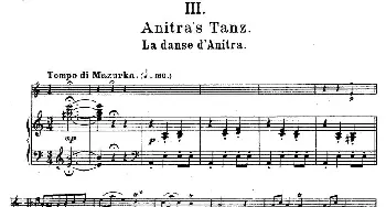 小提琴谱 | Anitra's Tanz(阿尼拉特舞曲 [钢琴伴奏谱])