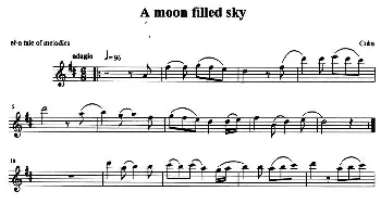 小提琴谱 | A moon filled sky