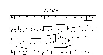 小提琴谱 | Red Hot(小提琴谱)