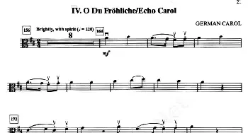 IV.O DU FROHLICHE／ECHO CAROL(中提琴分谱)