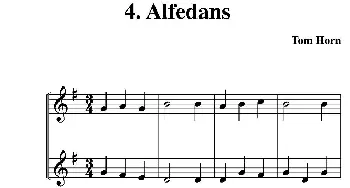 小提琴谱 | Alfedans(简易二重奏)Tom Horn(霍恩·汤姆）