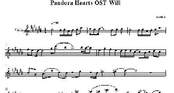 小提琴谱 | Pandora Hearts OST-Will