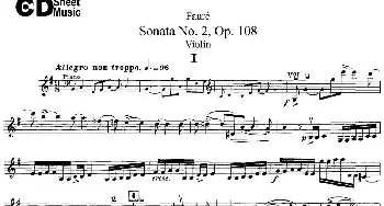 小提琴谱 | Violin Sonata No.2 Op.108