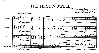 小提琴谱 | THE FIRST NOWELL(弦乐四重奏)