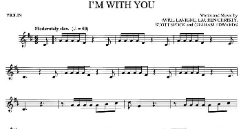 小提琴谱 | I'M WITH YOU