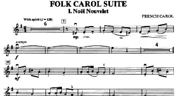 小提琴谱 | FOLK CAROL SUITE(小提琴分谱)
