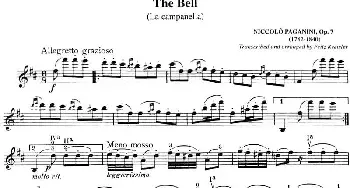 小提琴谱 | The Bell 钟声(La campanella)帕格尼尼